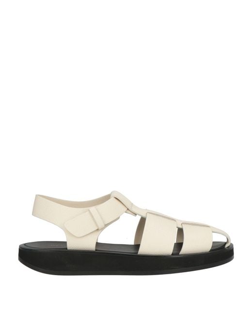 The Row White Sandals
