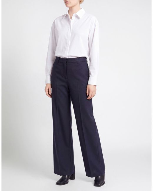 Marella Blue Midnight Pants Virgin Wool