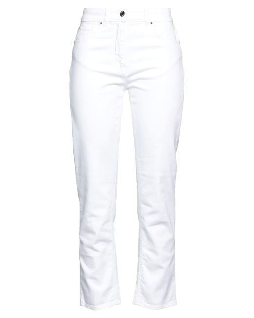 19.70 Nineteen Seventy White Jeans