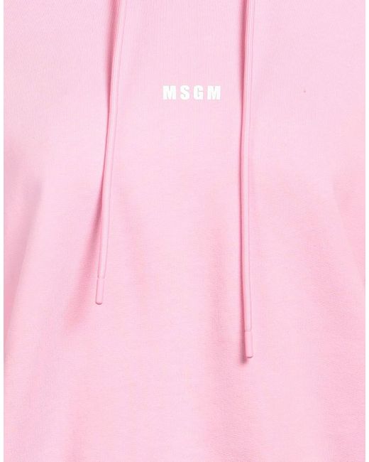 MSGM Pink Sweatshirt Cotton