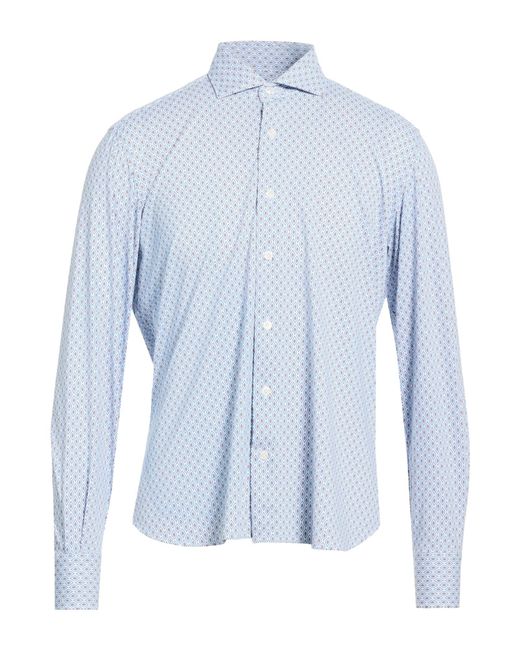 Orian Blue Shirt Polyamide, Elastane for men