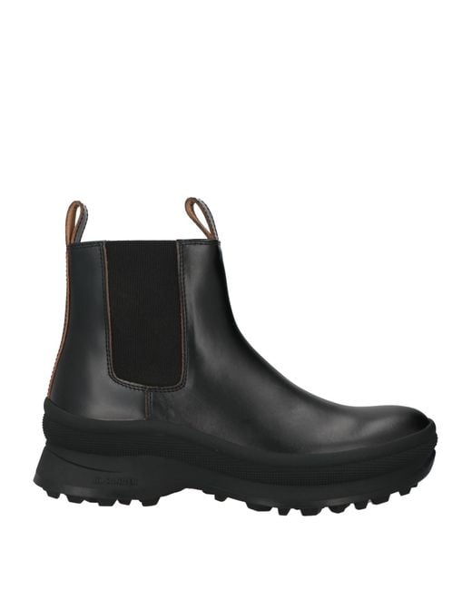 Jil Sander Black Ankle Boots Leather for men
