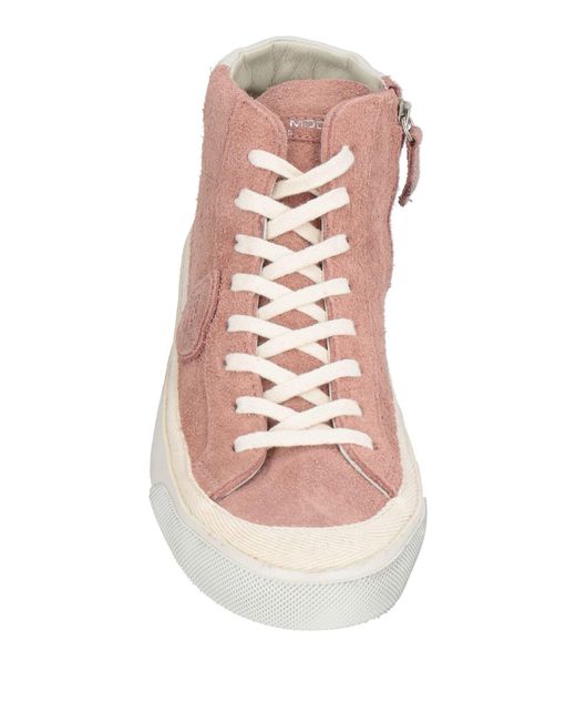 Philippe Model Pink Sneakers Leather for men