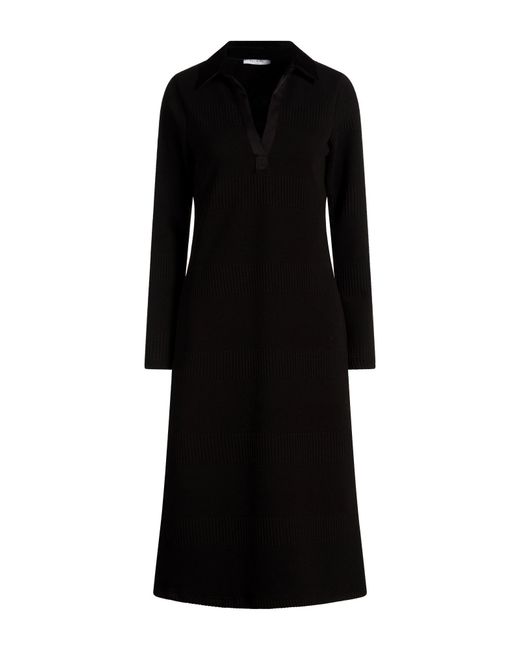 Fly Girl Black Midi Dress Polyester, Viscose, Elastane