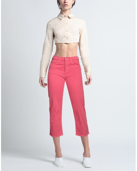 Pantaloni Jeans di Mother in Pink