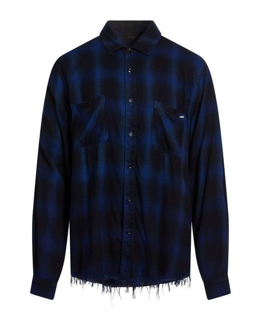 Amiri Blue Shirt Cotton for men