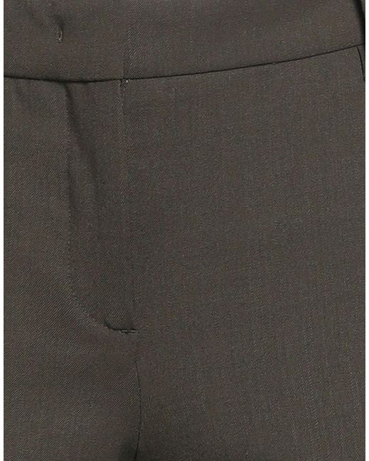 N°21 Gray Military Pants Polyester, Wool, Elastane