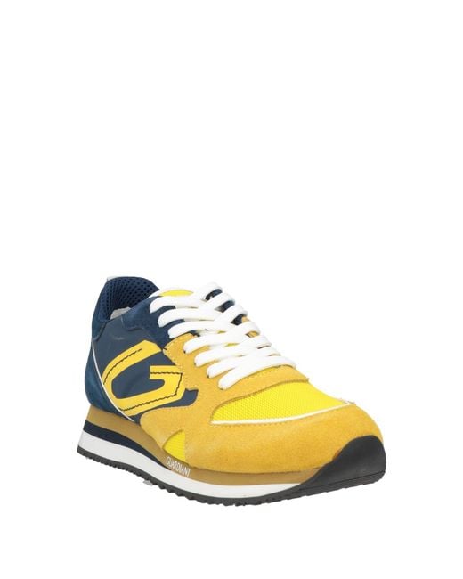 Alberto Guardiani Yellow Trainers for men