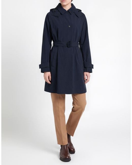 Woolrich Blue Overcoat & Trench Coat