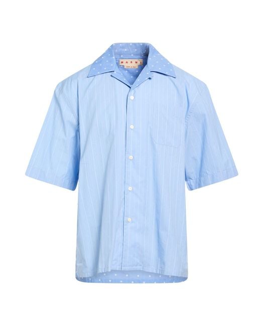 Marni Blue Shirt Cotton for men