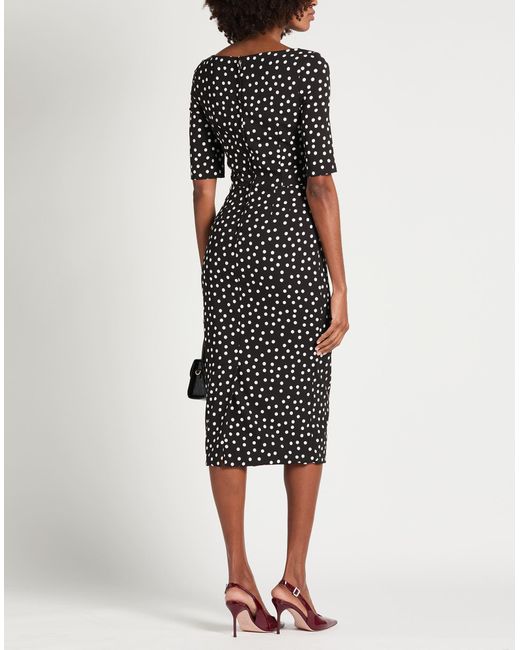 Dolce & Gabbana Midi Dress Viscose, Elastane in Black | Lyst Dolce & Gabbana Midi Dress Viscose, Elastane in Black | Lyst