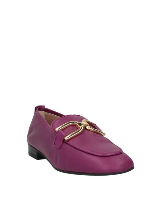 Unisa Purple Loafers Leather