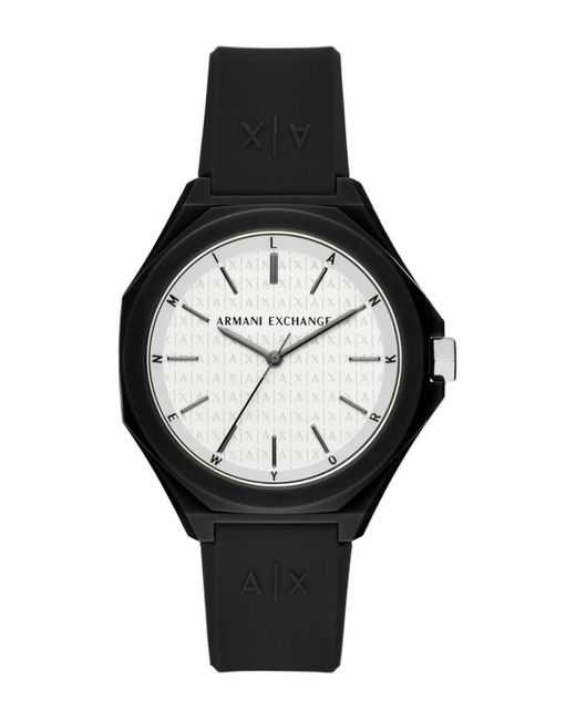 Reloj de pulsera Armani Exchange de hombre de color Black
