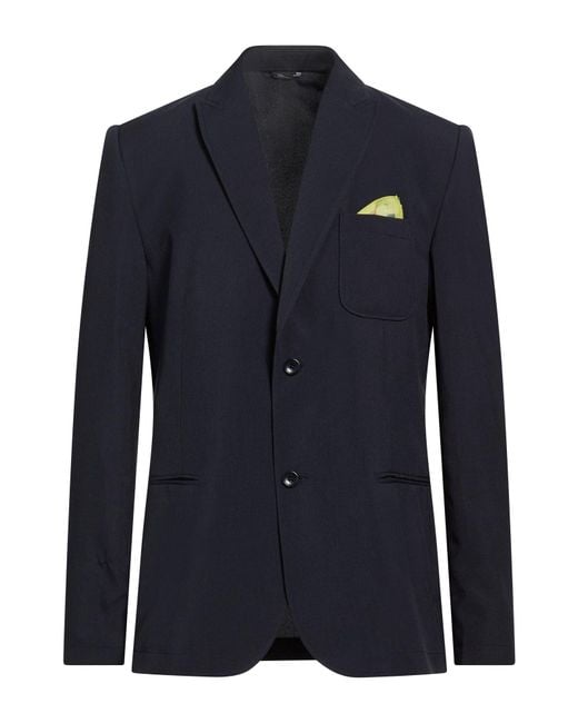 Daniele Alessandrini Blue Blazer Polyester for men