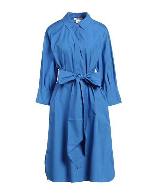 Max Mara Blue Midi-Kleid