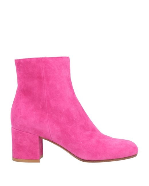 Gianvito Rossi Pink Ankle Boots