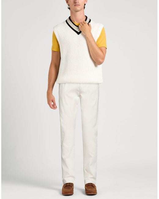Eleventy White Trouser for men
