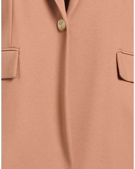 Pinko Brown Blazer Viscose, Polyamide, Elastane