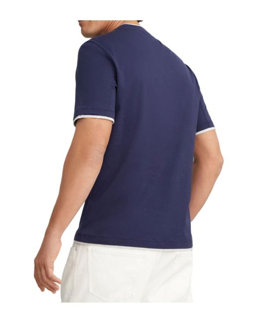 Brunello Cucinelli T-shirts in Blue für Herren