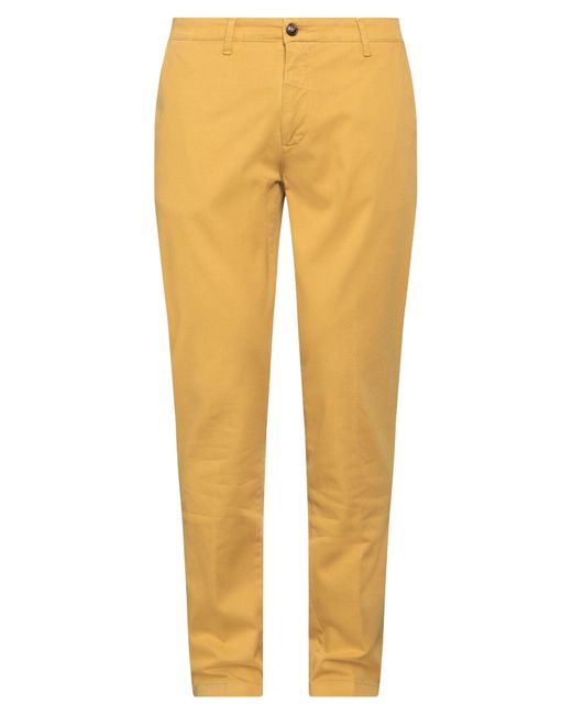 Les Copains Yellow Pants for men