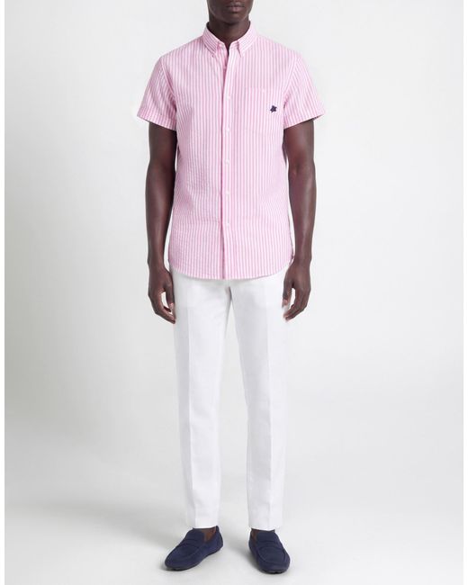 Vilebrequin Pink Shirt Cotton, Elastane for men