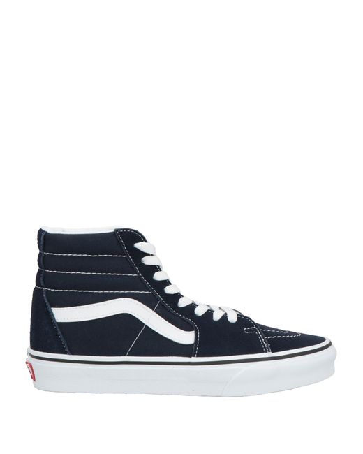 Vans Blue Midnight Sneakers Leather, Textile Fibers