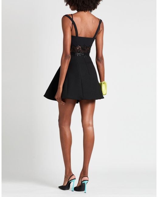 Versace Black Mini Skirt Polyester