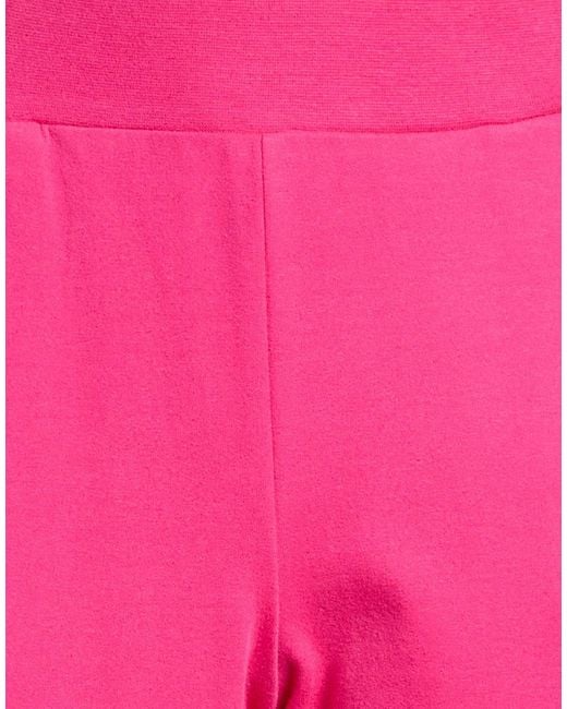 EA7 Pink Fuchsia Pants Cotton, Elastane