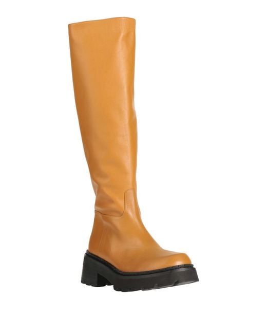 By Far White Boot Leather