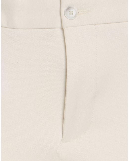 Boss Natural Ivory Pants Polyester, Viscose, Elastane for men
