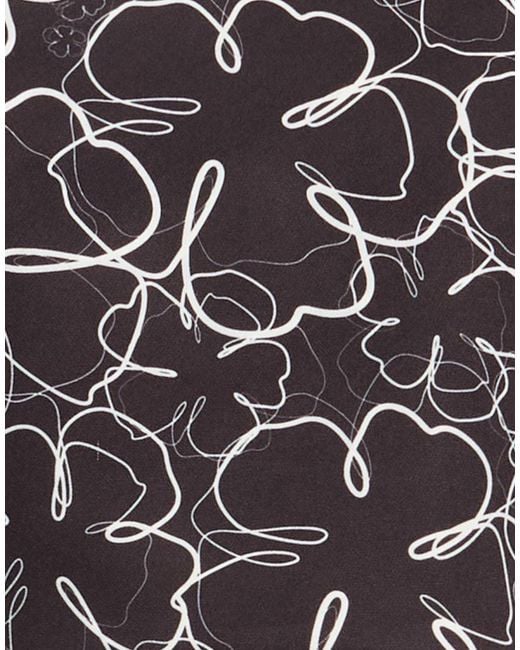 White Wise Gray Top Polyester, Elastane