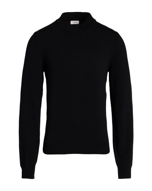 Céline Black Sweater Wool, Polyamide, Elastane for men
