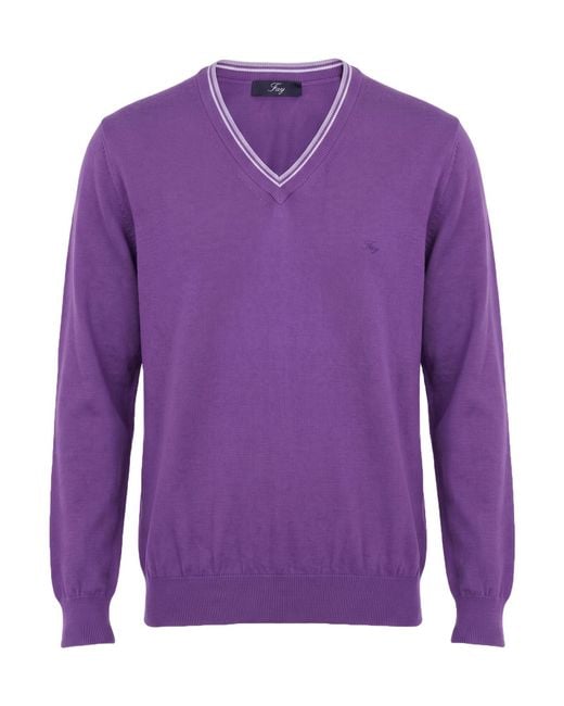 Fay Purple Jumper for men