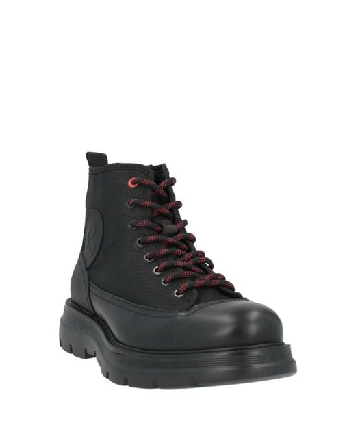 Peuterey Black Ankle Boots for men