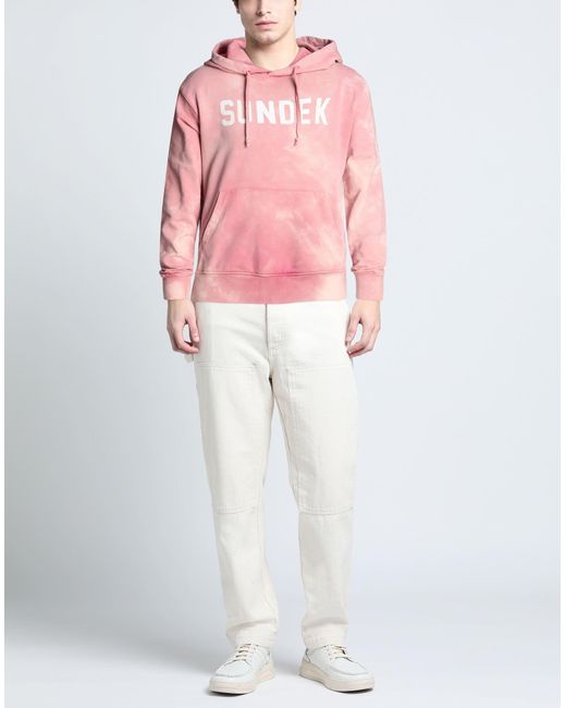 Sundek Pink Sweatshirt for men