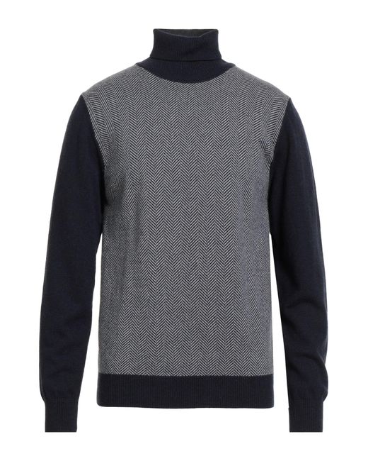 Luigi Borrelli Napoli Rollkragenpullover in Blue für Herren