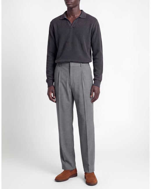 Hōsio Gray Light Pants Wool, Elastane for men