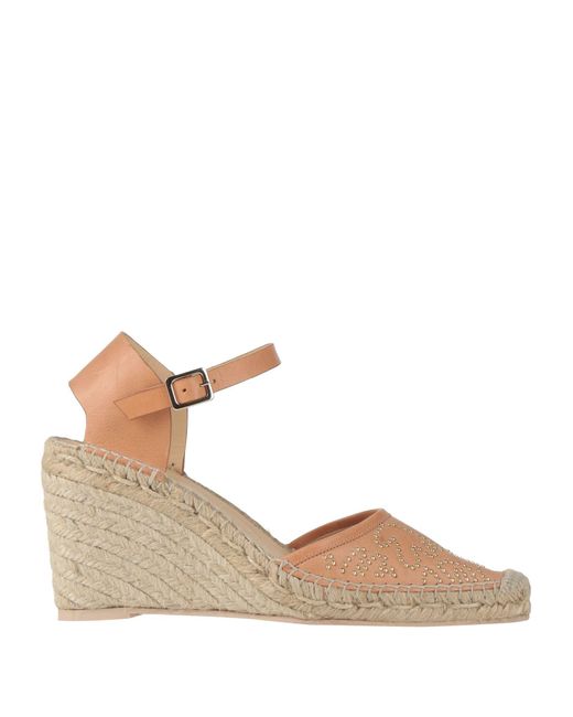 Ras Brown Espadrilles Leather