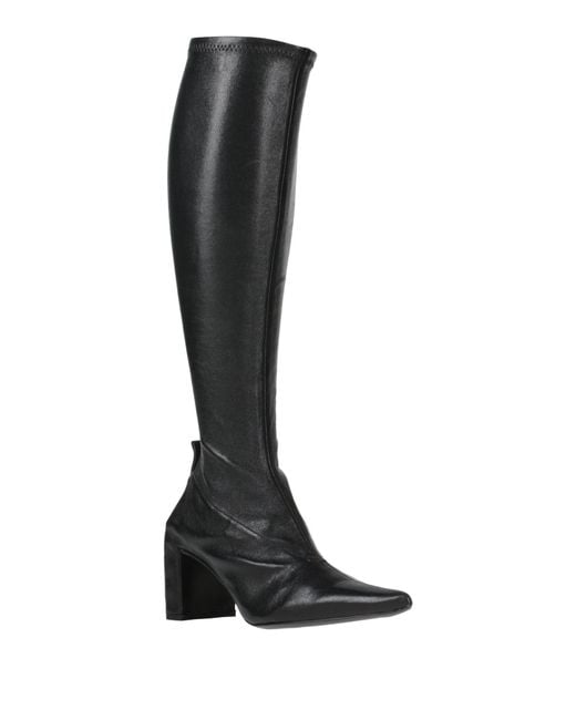 Jil Sander Black Boot Leather