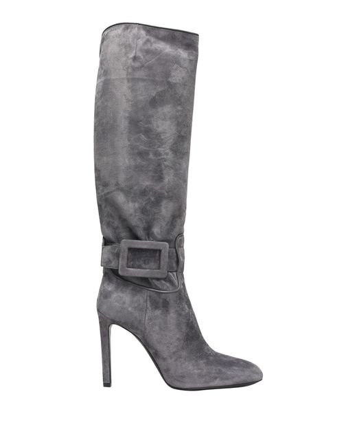 Roger Vivier Gray Boot Leather