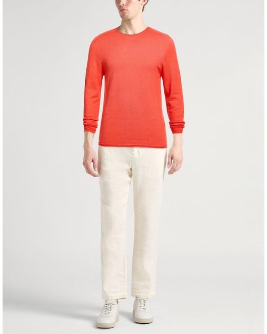 Pullover 120% Lino de hombre de color Red