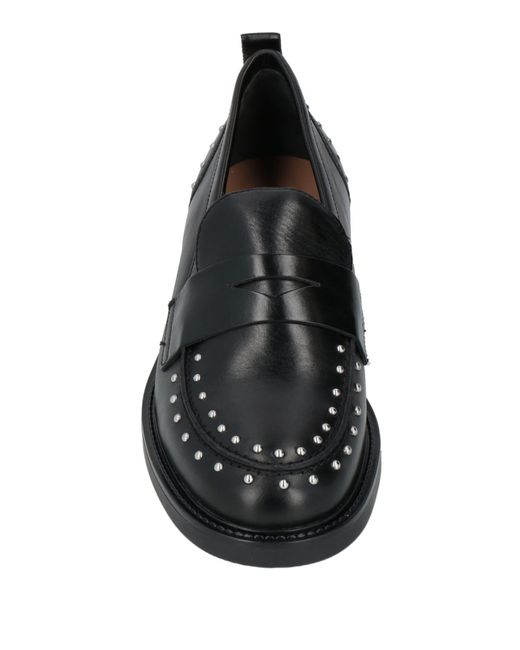 Carmens Black Mokassin