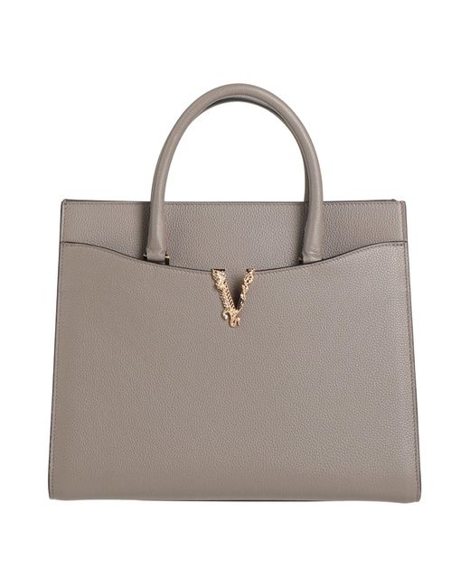 Versace Gray Handbag Calfskin