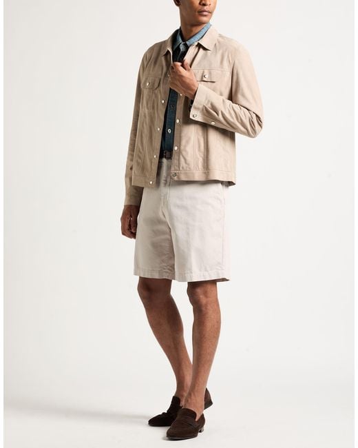 Brunello Cucinelli Natural Jacket Leather for men