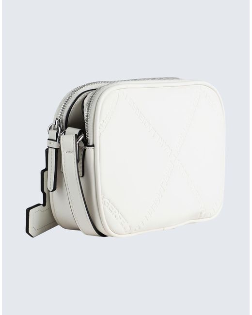 Karl Lagerfeld White Cross-body Bag