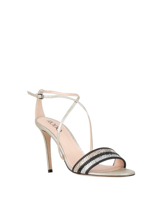 Rodo Metallic Sandals