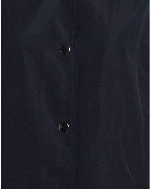 Armani Exchange Blue Overcoat & Trench Coat
