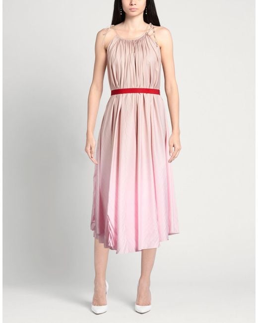 Co.Go Pink Midi Dress Polyester