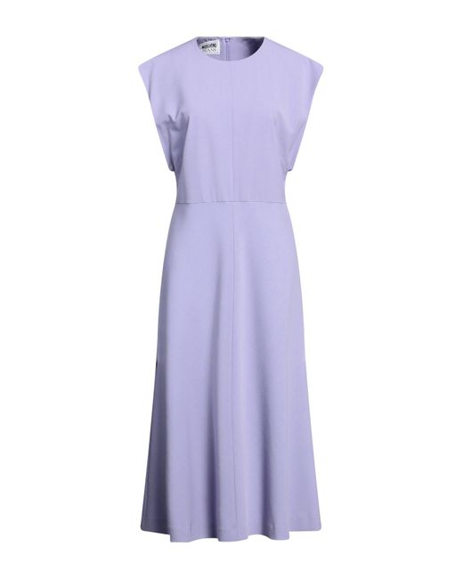 Moschino Jeans Purple Midi Dress