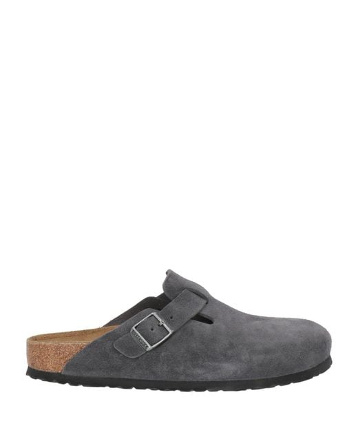 Birkenstock Gray Mules & Clogs Leather for men